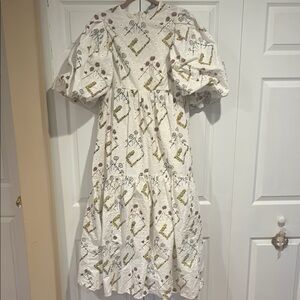 Asos Edition Tiered Maxi Dress puff sleeve